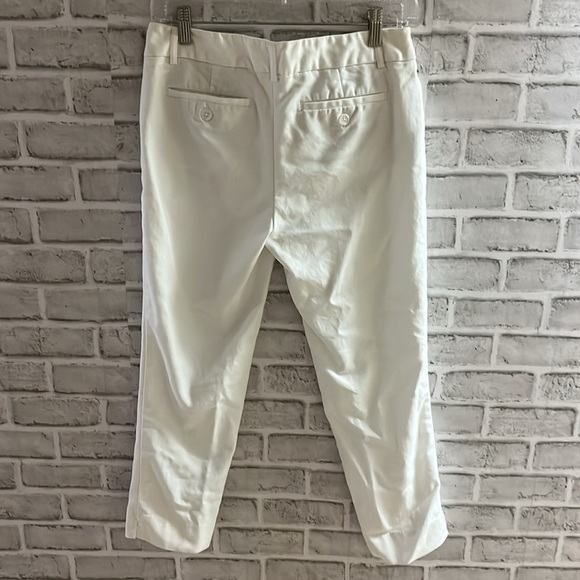 Dalia women’s ankle pants, white, size 6. Two front two back pockets - Picture 6 of 6